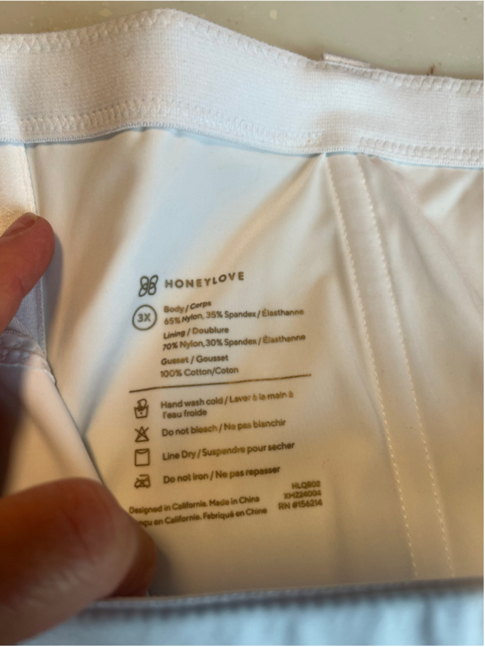 Women's Honeylove Queen Shapewear 3X White-NWT